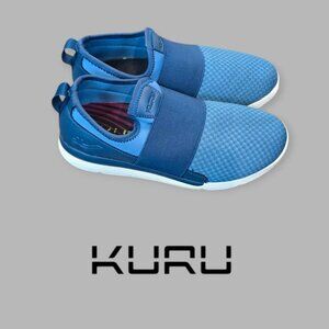 Kuru Ellie Blue Slip On Comfort Casual Sneakers Shoes Womens  7